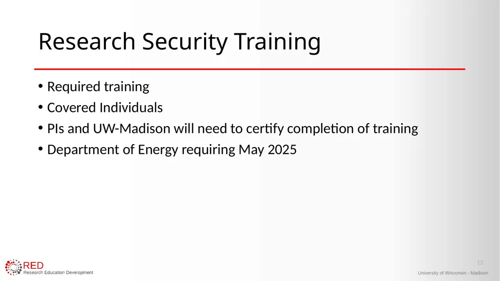 1 Research Administration Hot Topics Mark Sweet, - slide 13 of 34