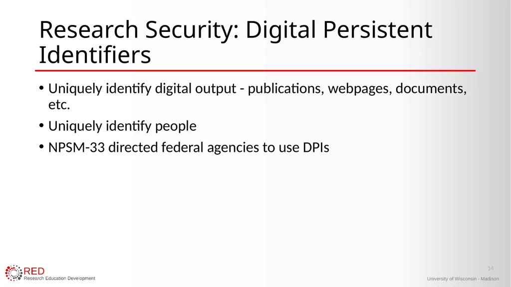1 Research Administration Hot Topics Mark Sweet, - slide 14 of 34