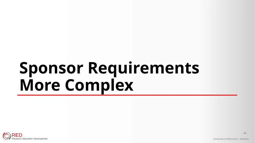 1 Research Administration Hot Topics Mark Sweet, - slide 26 of 34