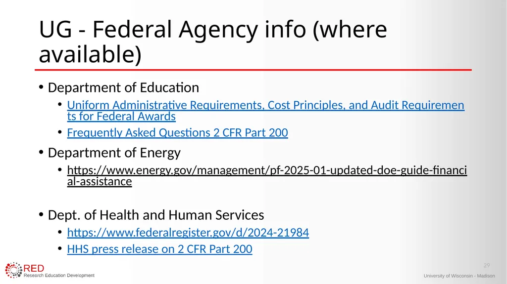 1 Research Administration Hot Topics Mark Sweet, - slide 29 of 34