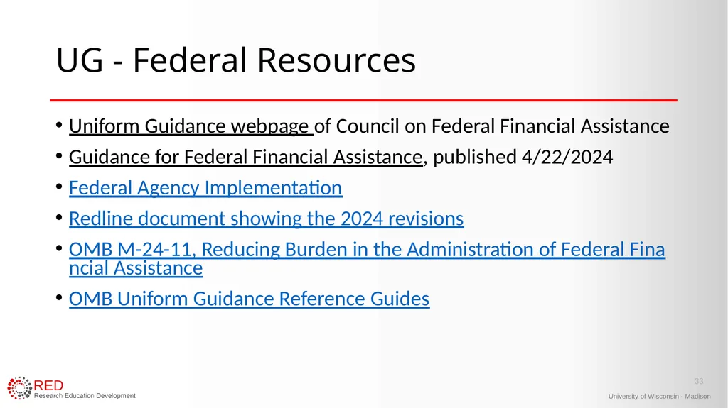 1 Research Administration Hot Topics Mark Sweet, - slide 33 of 34