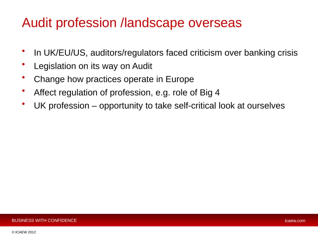 Michael Izza Chief Executive ICAEW Cross Border - slide 8 of 17