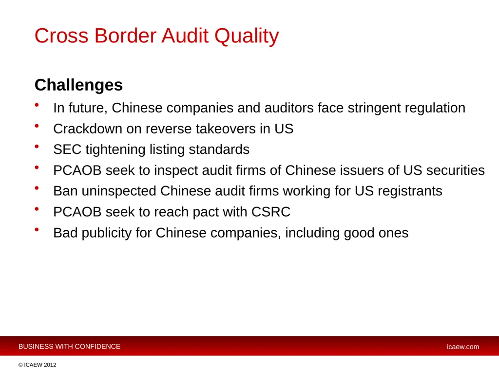 Michael Izza Chief Executive ICAEW Cross Border - slide 4 of 17