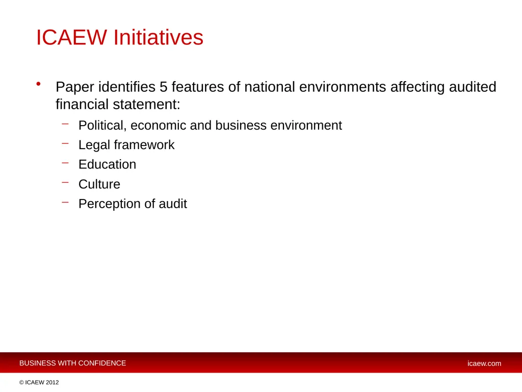Michael Izza Chief Executive ICAEW Cross Border - slide 10 of 17
