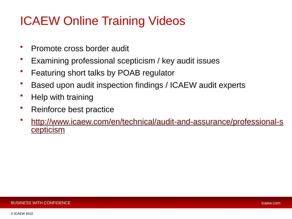 Michael Izza Chief Executive ICAEW Cross Border - slide 12 of 17