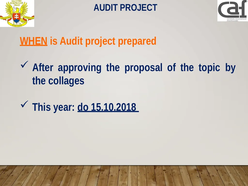 Planning process and quality assurance Lubica - slide 12 of 28
