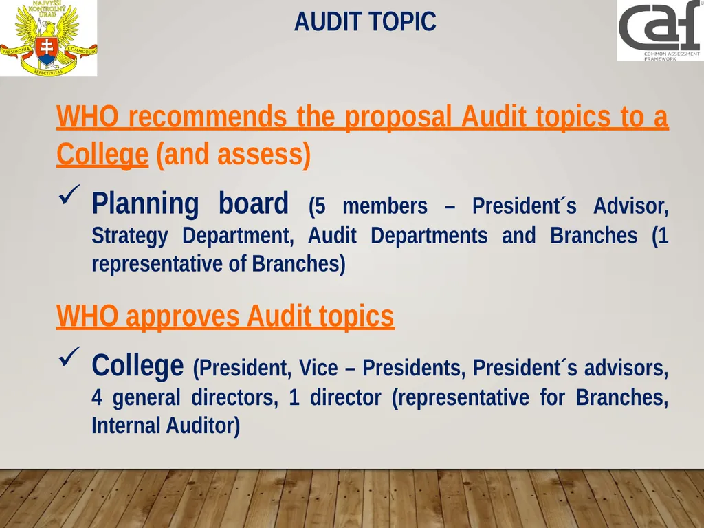 Planning process and quality assurance Lubica - slide 10 of 28