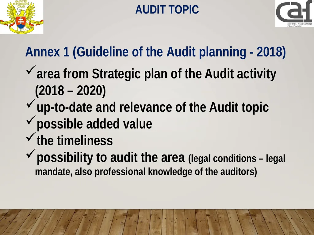Planning process and quality assurance Lubica - slide 8 of 28