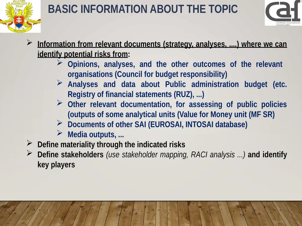 Planning process and quality assurance Lubica - slide 18 of 28