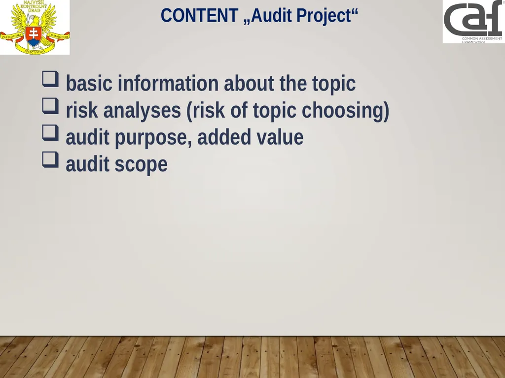 Planning process and quality assurance Lubica - slide 16 of 28