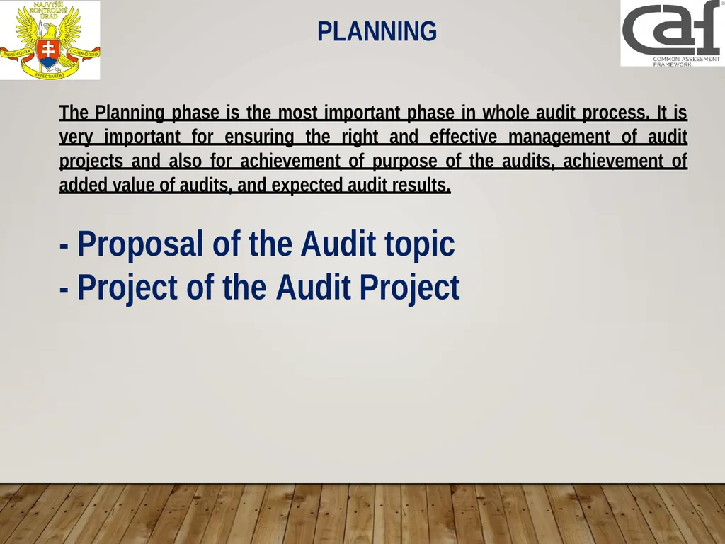 Planning process and quality assurance Lubica - slide 7 of 28