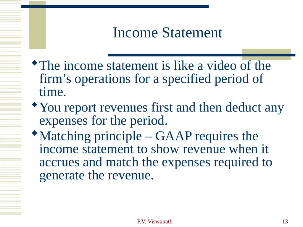 Introduction to Financial Statement Analysis P.V. - slide 13 of 58