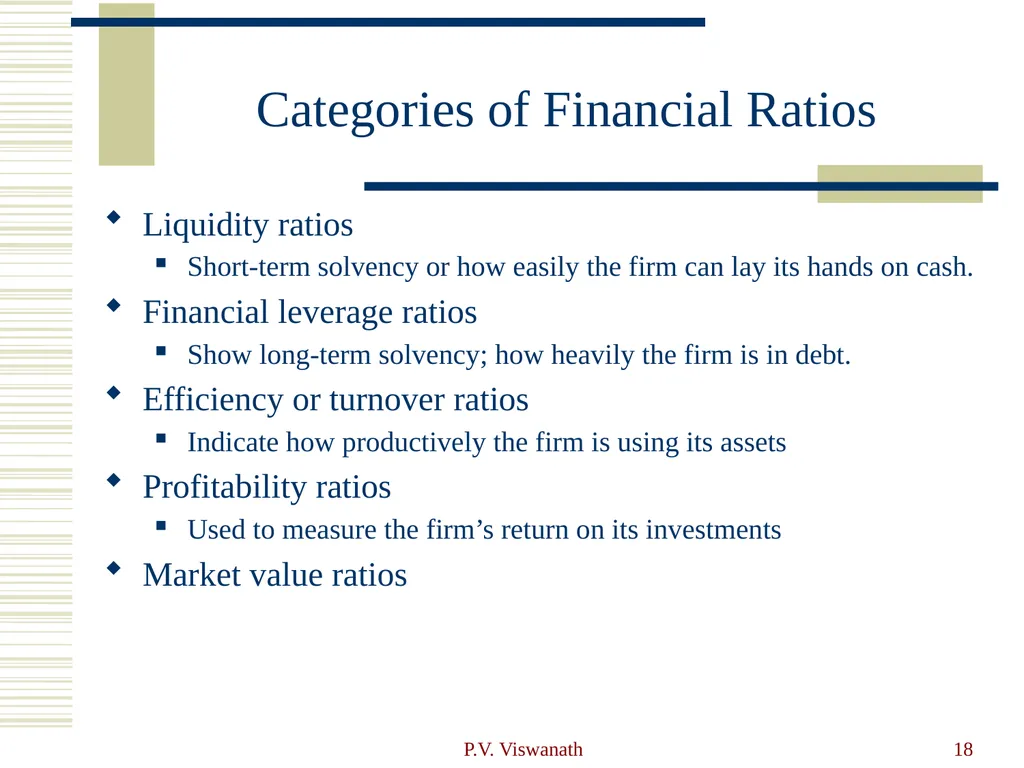 Introduction to Financial Statement Analysis P.V. - slide 18 of 58