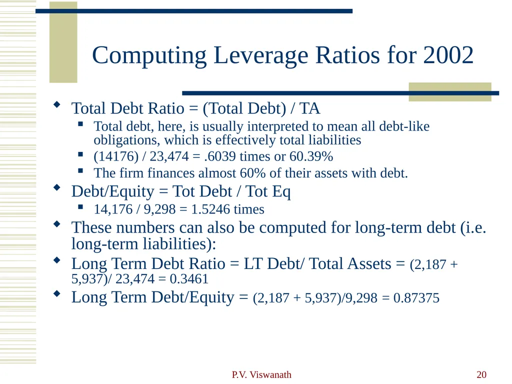 Introduction to Financial Statement Analysis P.V. - slide 20 of 58