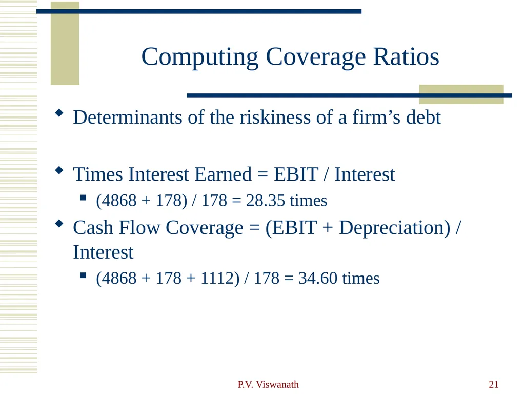 Introduction to Financial Statement Analysis P.V. - slide 21 of 58