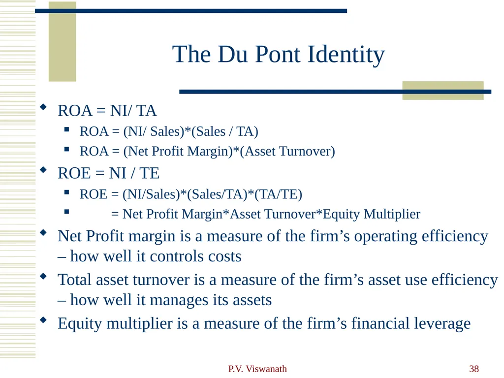 Introduction to Financial Statement Analysis P.V. - slide 38 of 58