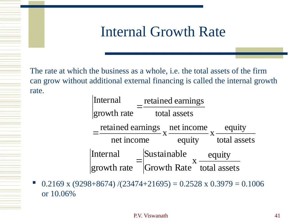 Introduction to Financial Statement Analysis P.V. - slide 41 of 58