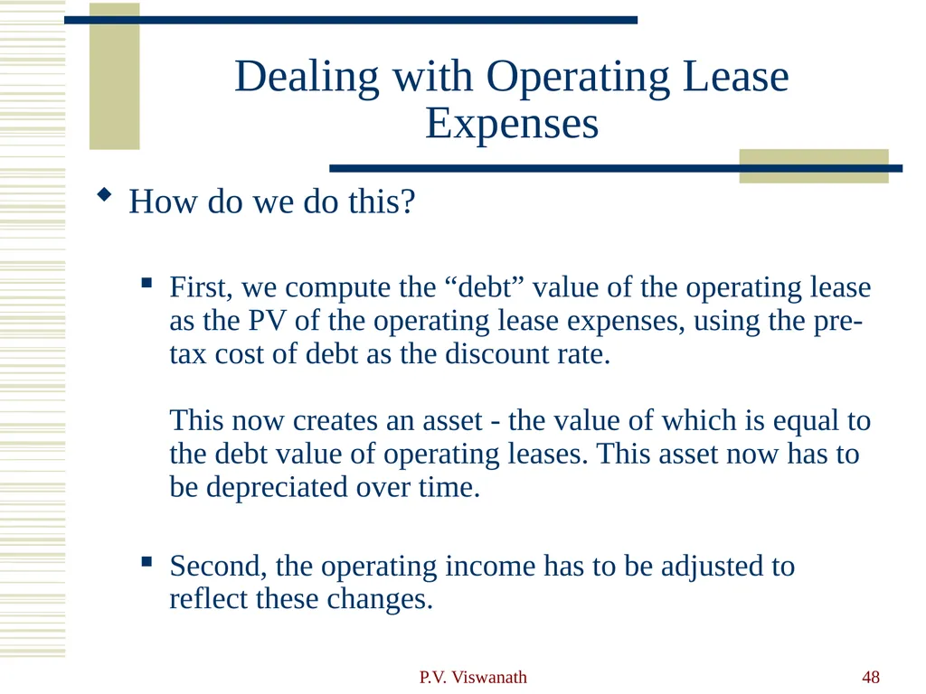 Introduction to Financial Statement Analysis P.V. - slide 48 of 58