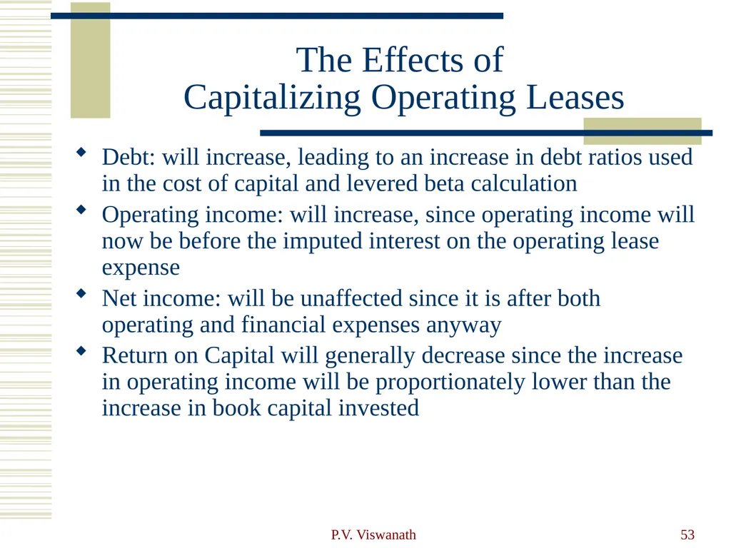 Introduction to Financial Statement Analysis P.V. - slide 53 of 58