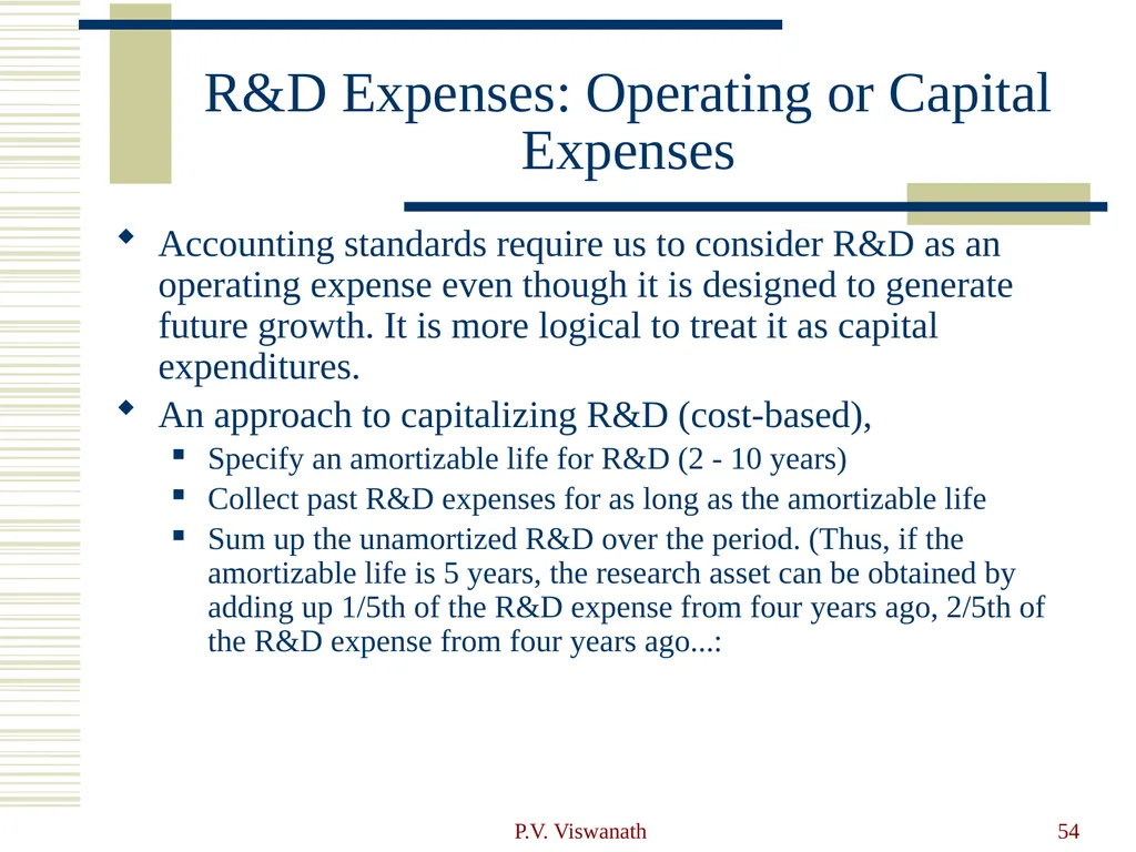 Introduction to Financial Statement Analysis P.V. - slide 54 of 58