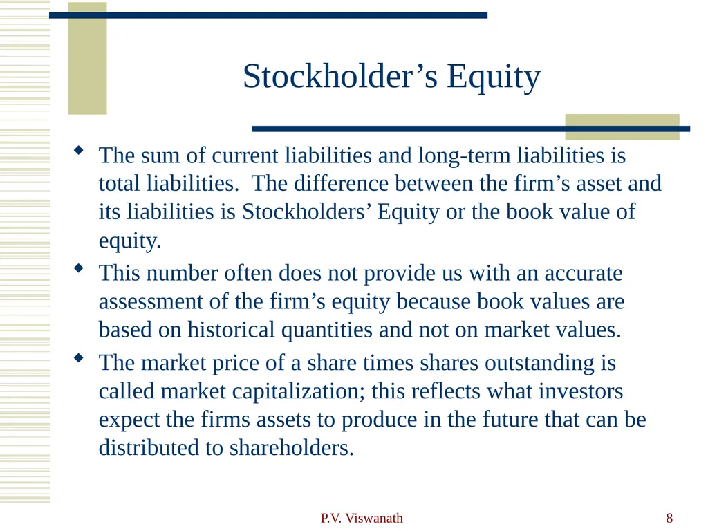 Introduction to Financial Statement Analysis P.V. - slide 8 of 58