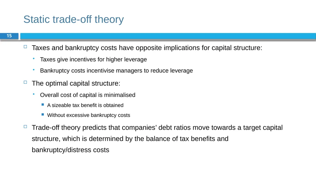 Corporate Finance for Long-Term Value Chapter 15: - slide 15 of 26