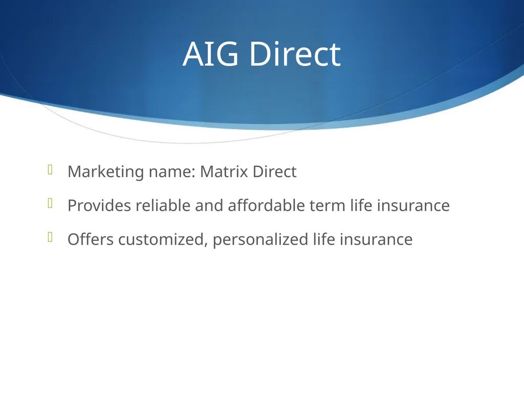 American International Group Tom Olson Tommy Yip - slide 24 of 102