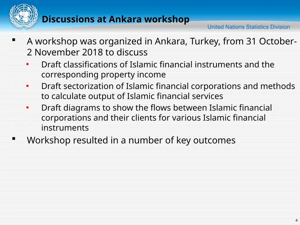United Nations Statistics Division Islamic finance - slide 4 of 16