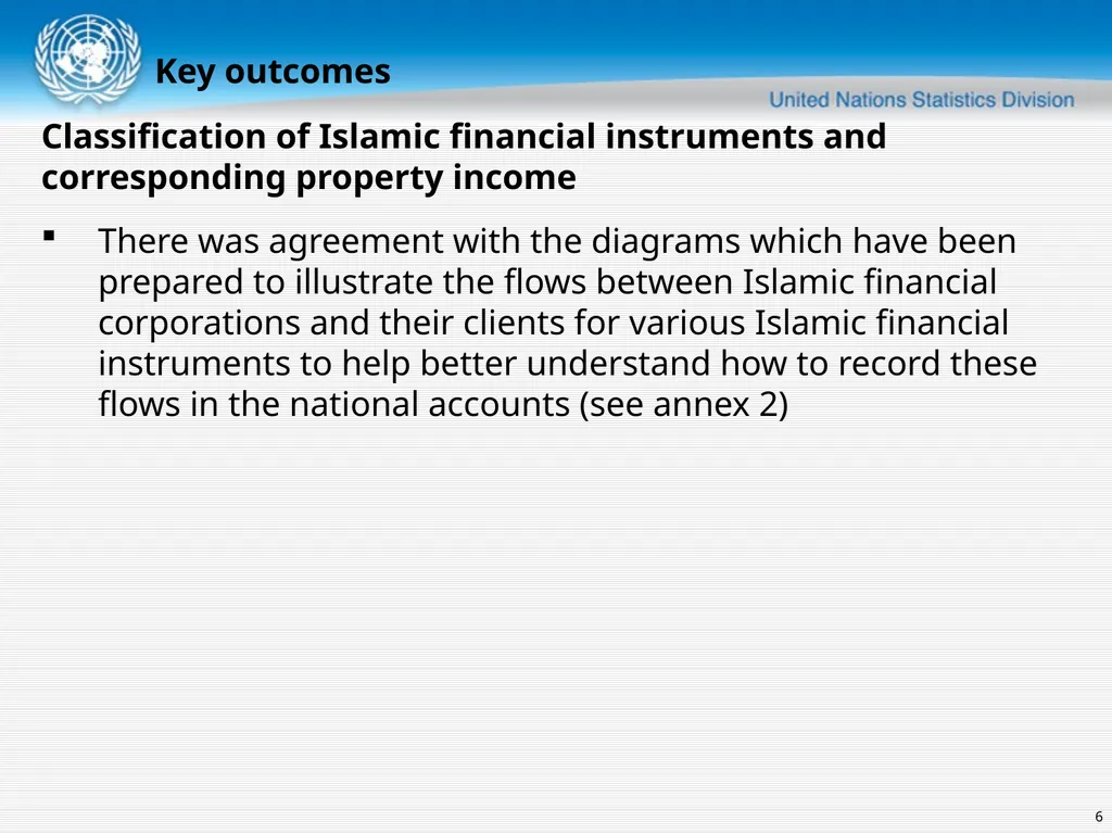 United Nations Statistics Division Islamic finance - slide 6 of 16