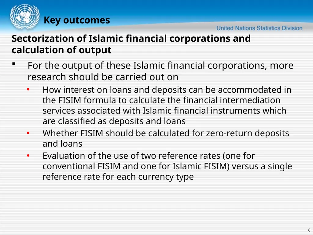 United Nations Statistics Division Islamic finance - slide 8 of 16