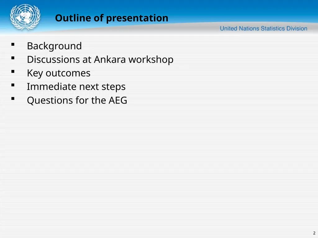 United Nations Statistics Division Islamic finance - slide 2 of 16