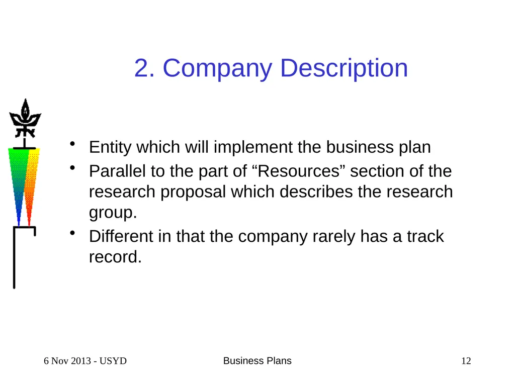 4 Feb 2016 Business Plans 1 SCIENTIFIC & TECHNICAL - slide 12 of 33