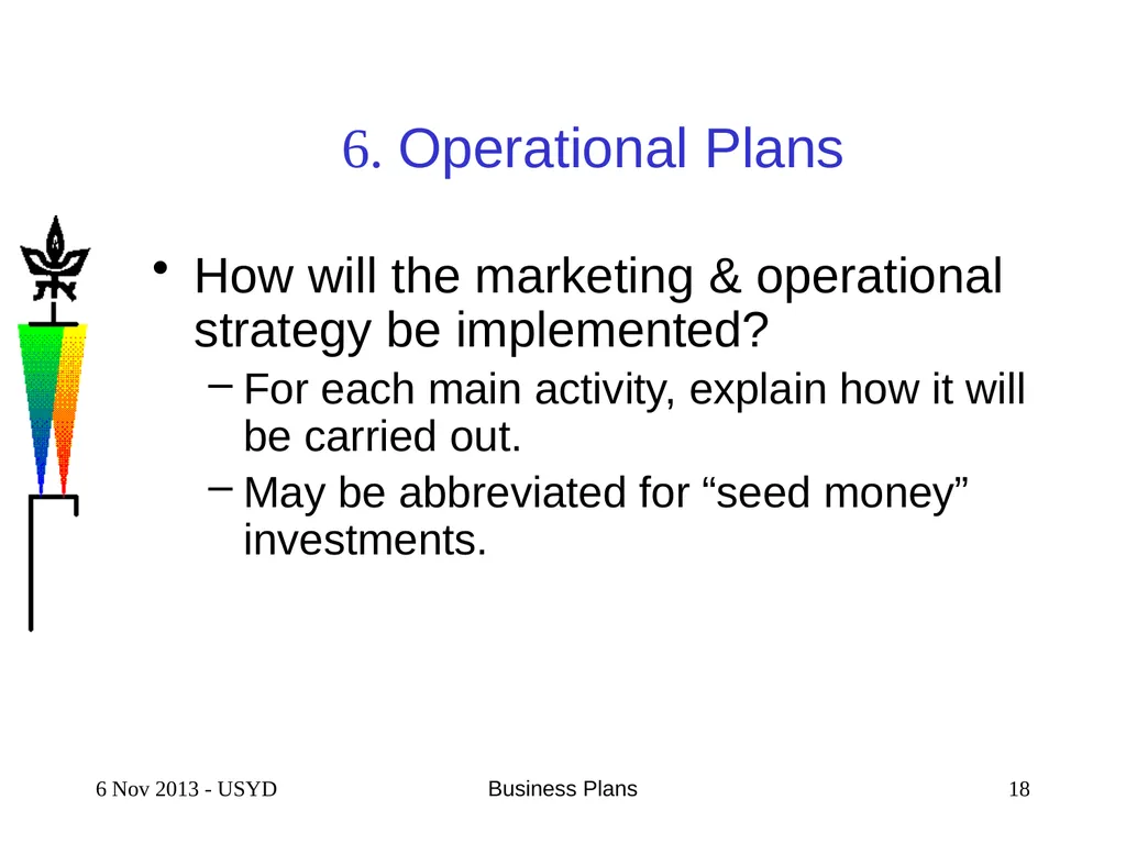 4 Feb 2016 Business Plans 1 SCIENTIFIC & TECHNICAL - slide 18 of 33