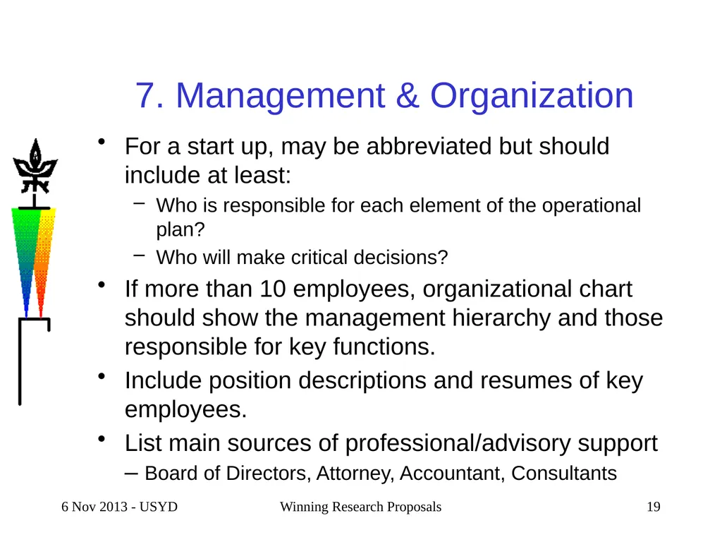 4 Feb 2016 Business Plans 1 SCIENTIFIC & TECHNICAL - slide 19 of 33