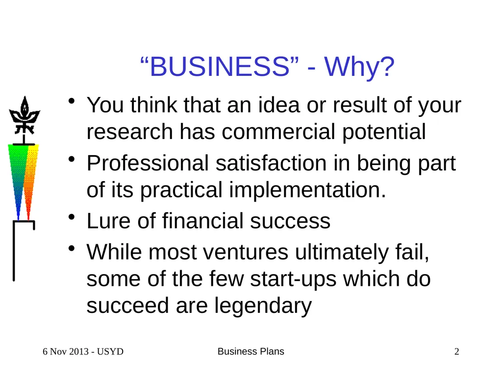 4 Feb 2016 Business Plans 1 SCIENTIFIC & TECHNICAL - slide 2 of 33
