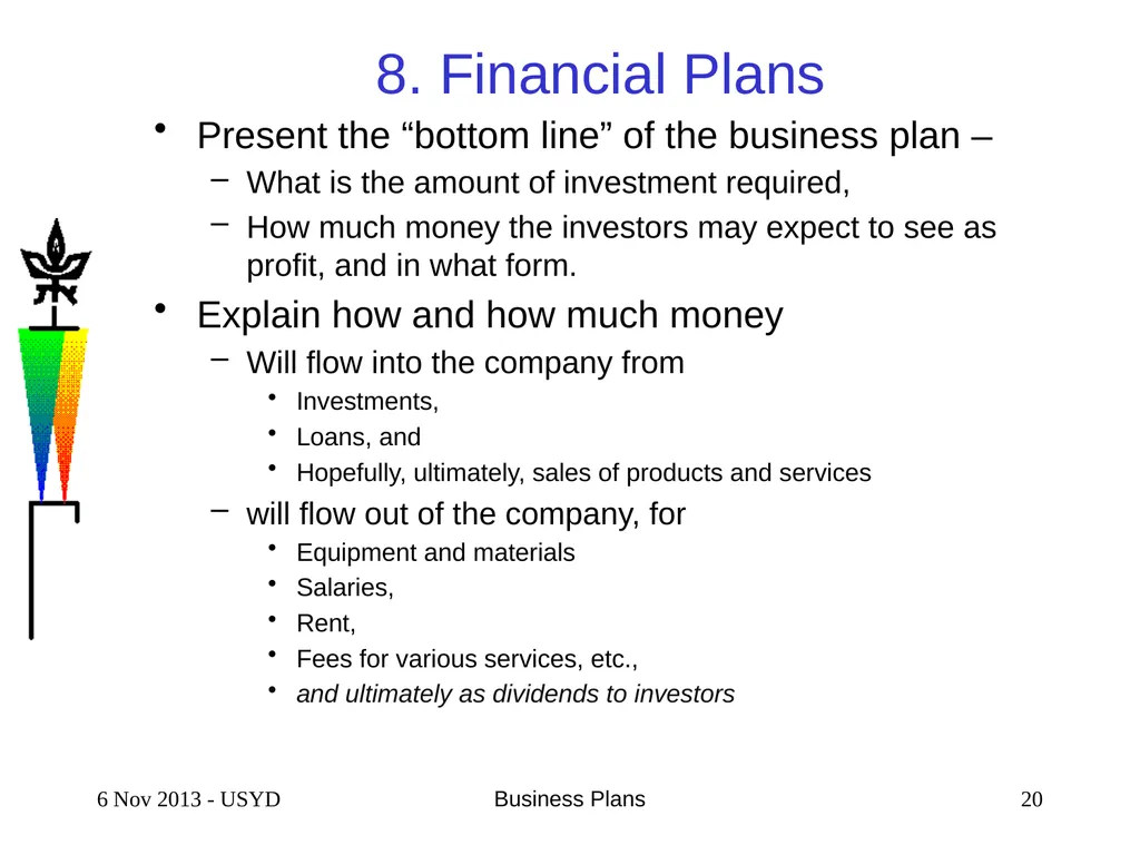 4 Feb 2016 Business Plans 1 SCIENTIFIC & TECHNICAL - slide 20 of 33