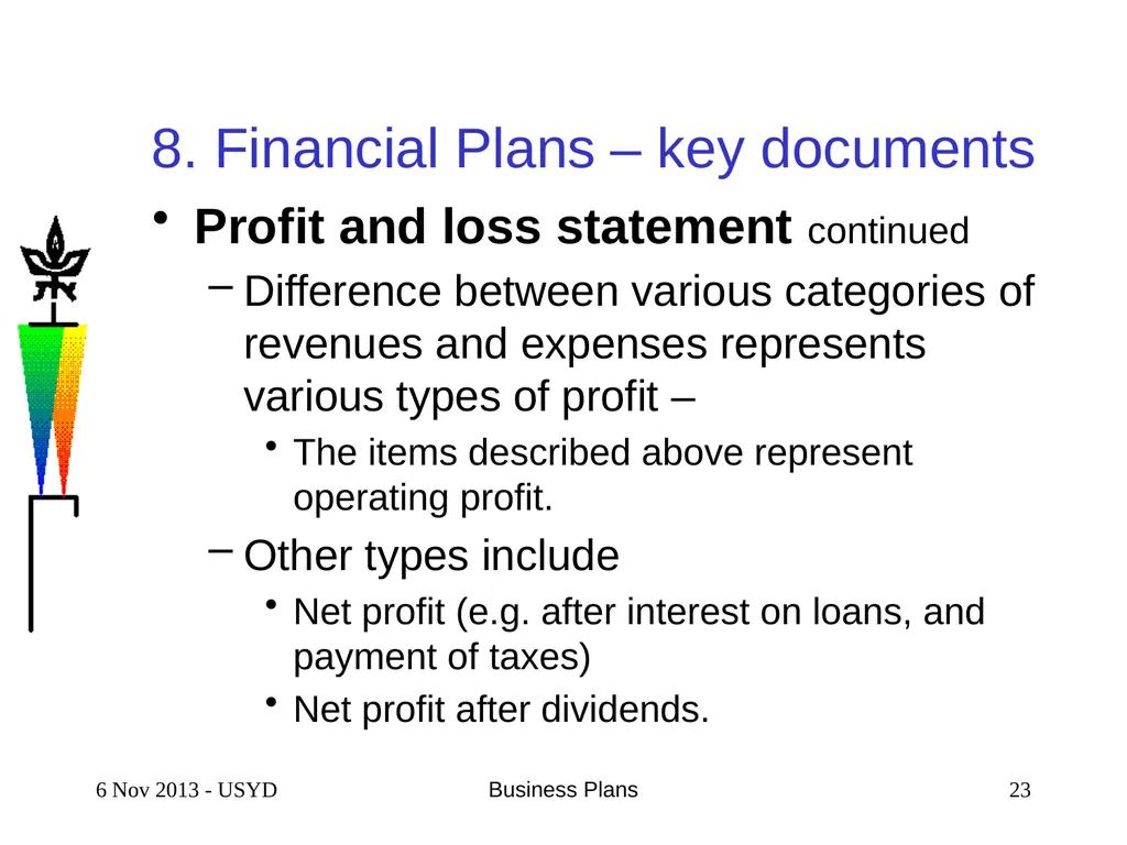 4 Feb 2016 Business Plans 1 SCIENTIFIC & TECHNICAL - slide 23 of 33