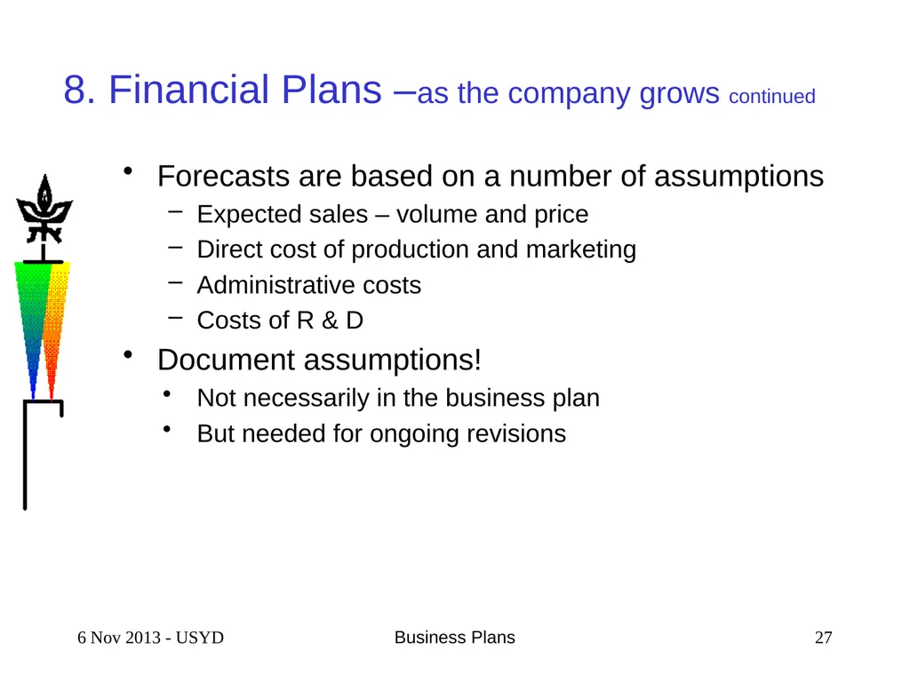 4 Feb 2016 Business Plans 1 SCIENTIFIC & TECHNICAL - slide 27 of 33