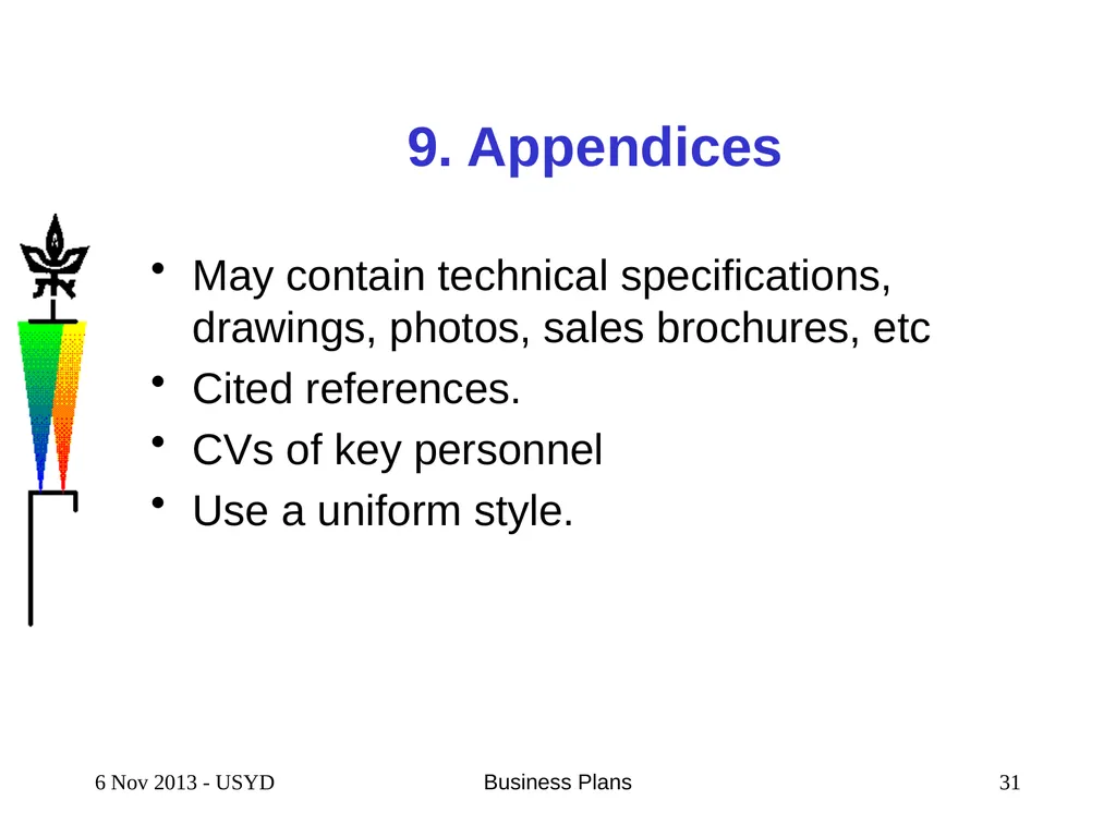 4 Feb 2016 Business Plans 1 SCIENTIFIC & TECHNICAL - slide 31 of 33