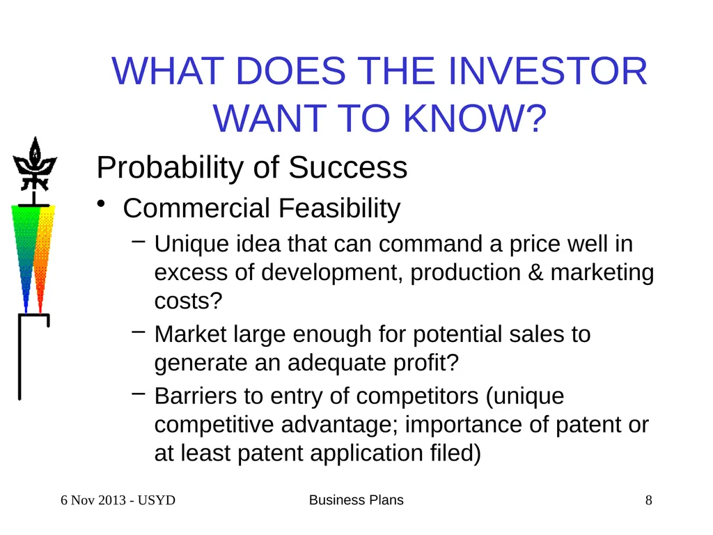 4 Feb 2016 Business Plans 1 SCIENTIFIC & TECHNICAL - slide 8 of 33