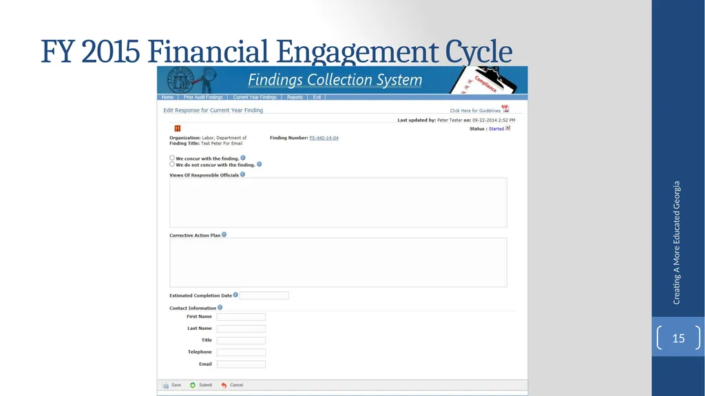 Fiscal Affairs Accounting and Reporting Update - slide 15 of 30