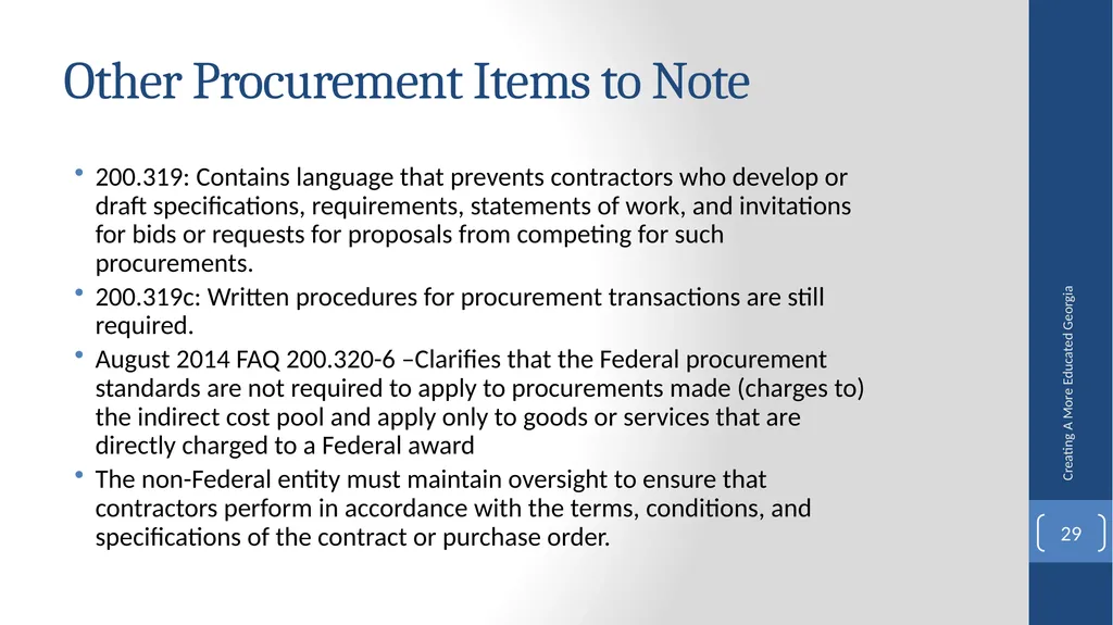 Fiscal Affairs Accounting and Reporting Update - slide 29 of 30