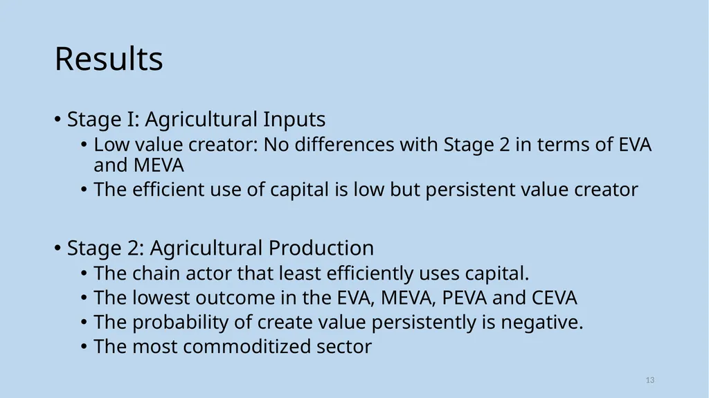 Value Creation across the Food and Agriculture - slide 13 of 17