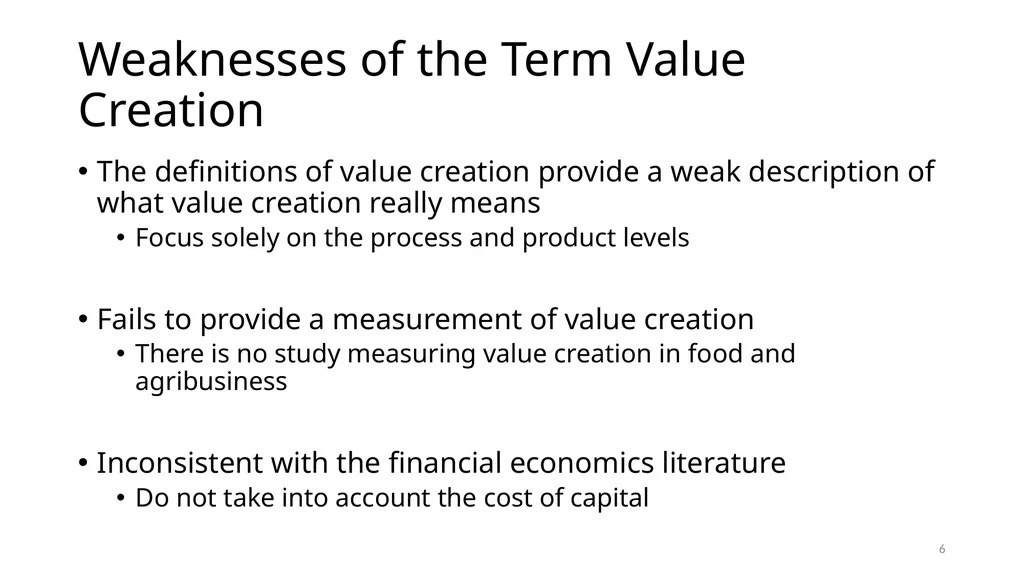 Value Creation across the Food and Agriculture - slide 6 of 17