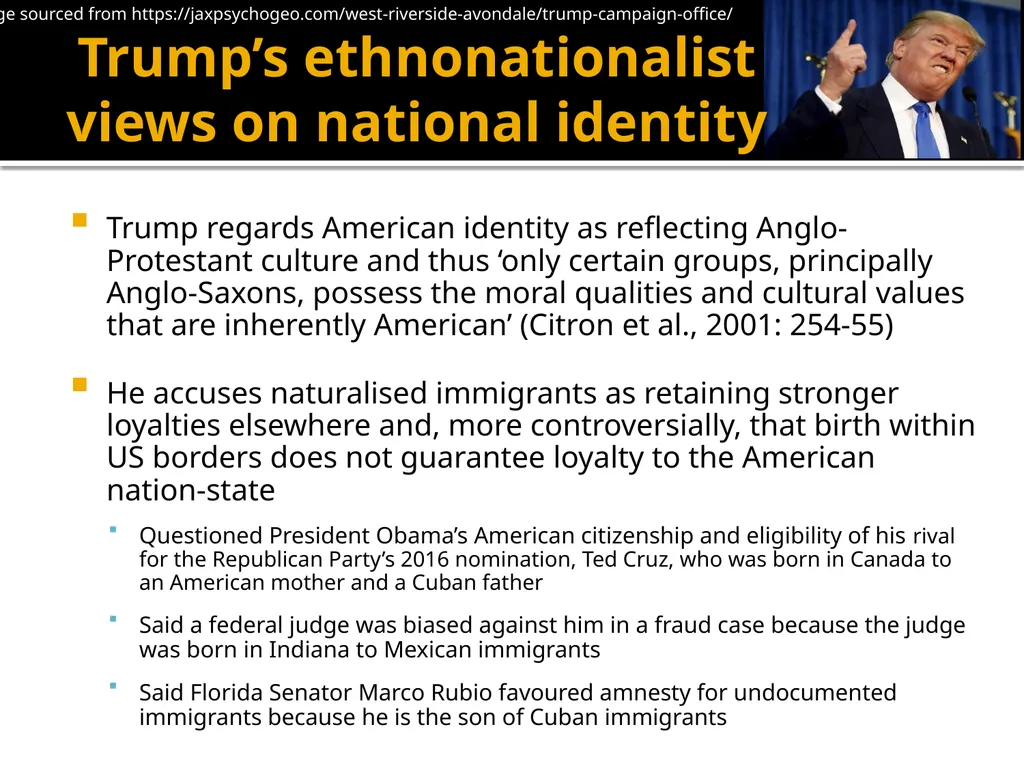 Trump’s ethnonationalism: America’s problem or a - slide 3 of 23