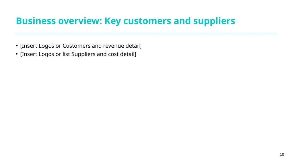 Guidance notes Short form financing proposal - slide 10 of 25