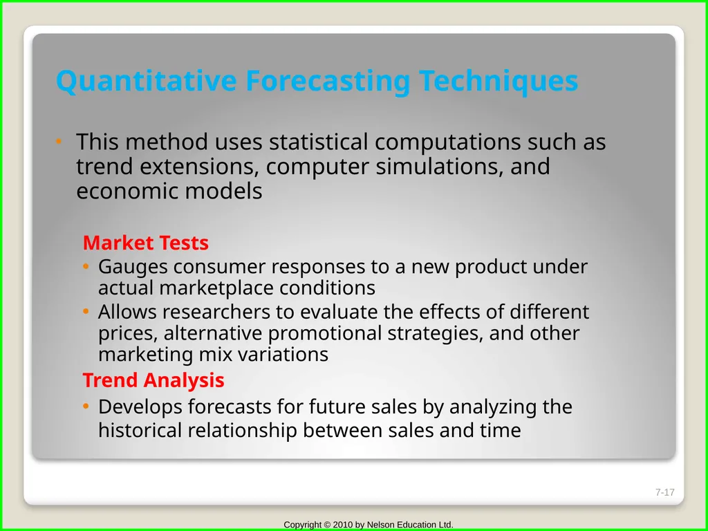 Chapter 7 Marketing Research, Decision Support - slide 17 of 19