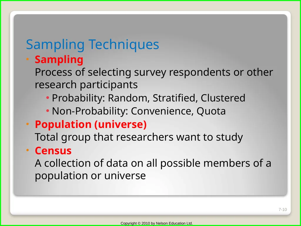 Chapter 7 Marketing Research, Decision Support - slide 10 of 19