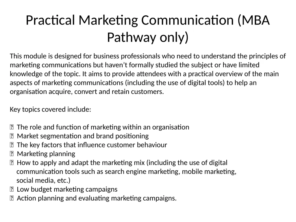 Senior Leaders Master’s Degree Apprenticeship MBA - slide 5 of 8