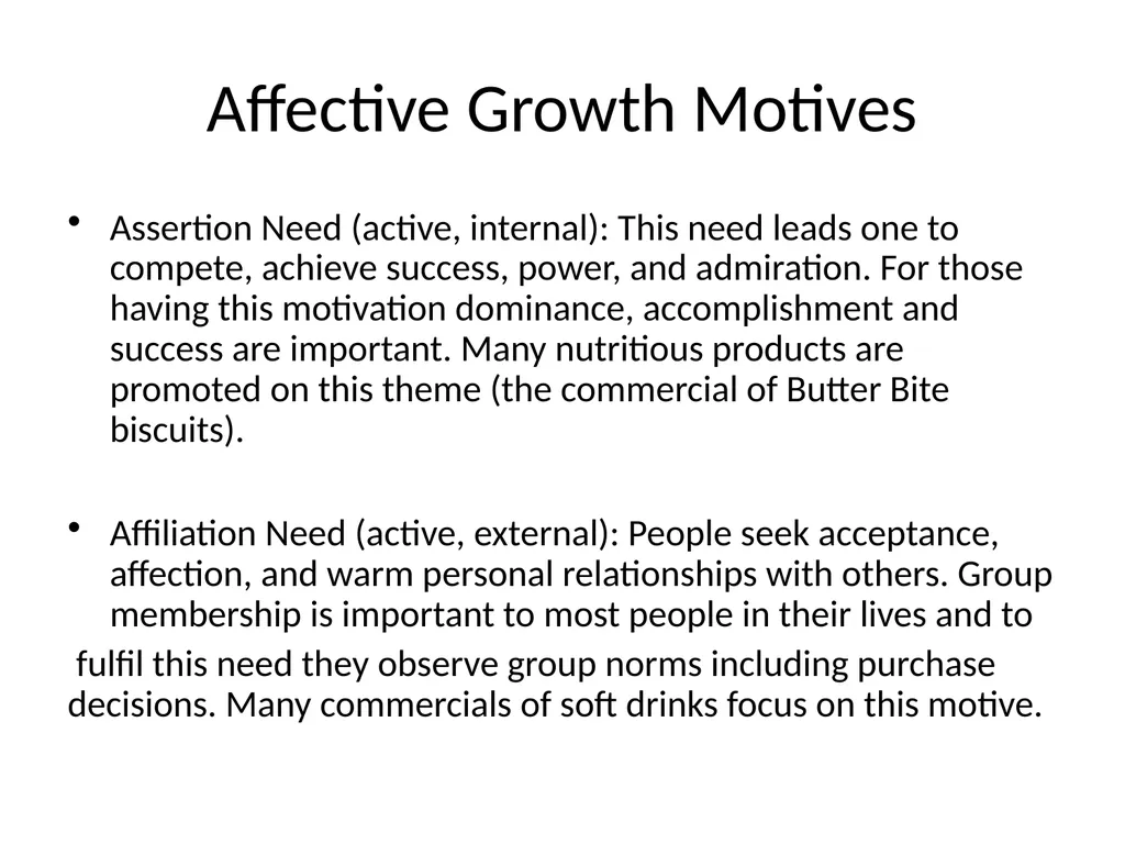 Unit III IMBA 6 Sem Consumer Motivation Scholars - slide 21 of 75